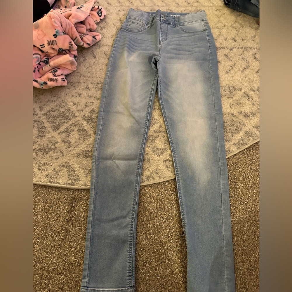 Arizona Jean Company Blue Skinny Jeans with Natural Fading